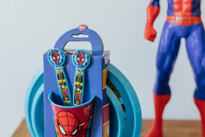 Licensing Set de comida de 5 piezas Spiderman en caja de regalo