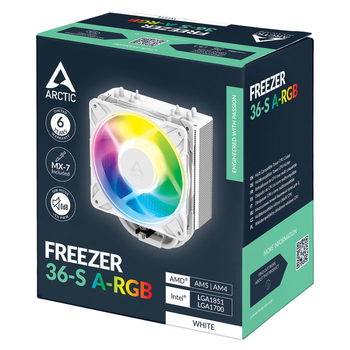 ARCTIC Freezer 36-S A-RGB Refrigerador de Aire 12 cm Blanco
