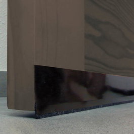 Burcasa Burlete PVC Bajo Puerta Flexible Marrón 1m
