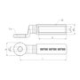 Klauke 366R12 Terminal de 50 mm², M12, 10 unidades