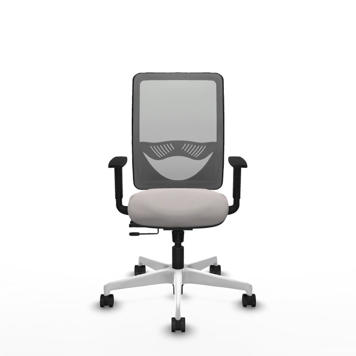 PIQUERAS Y CRESPO Silla de oficina Zulema con mecanismo Sincro/Traslack, Blanco y Gris PIQUERAS Y CRESPO Silla de oficina Zulema con mecanismo Sincro/Traslack, Blanco y Gris