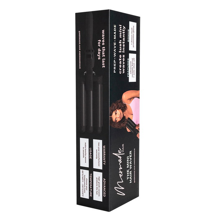 Mermade PRO HAIR WAVER Ondulador de Pelo 32 mm Negro