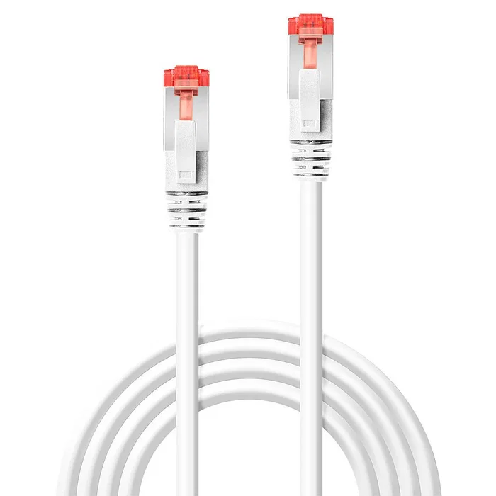 Lindy 47796 Cable de Red Ethernet Cat6 S/FTP (S-STP) RJ45 Macho a RJ45 Macho, 5 Metros, Blanco