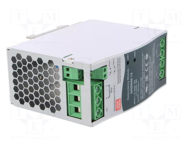 MEAN WELL DRDN40-12 Módulo de redundancia para carril DIN 12VDC 40A