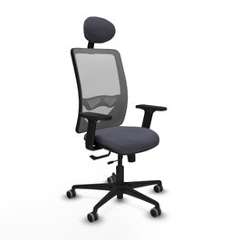 PIQUERAS Y CRESPO Silla de oficina Zulema con mecanismo Sincro/Traslack, Gris