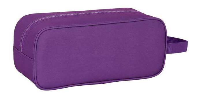 Zapatillero de Viaje Real Valladolid C.F. Blanco Morado 34 x 15 x 14 cm