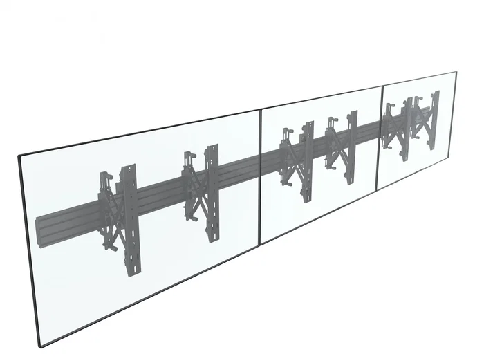 EQUIP Soporte de pared modular 37-65 con Push-In Pop-Out Negro