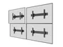 EQUIP Soporte de pared modular 37-65 con Push-In Pop-Out Negro