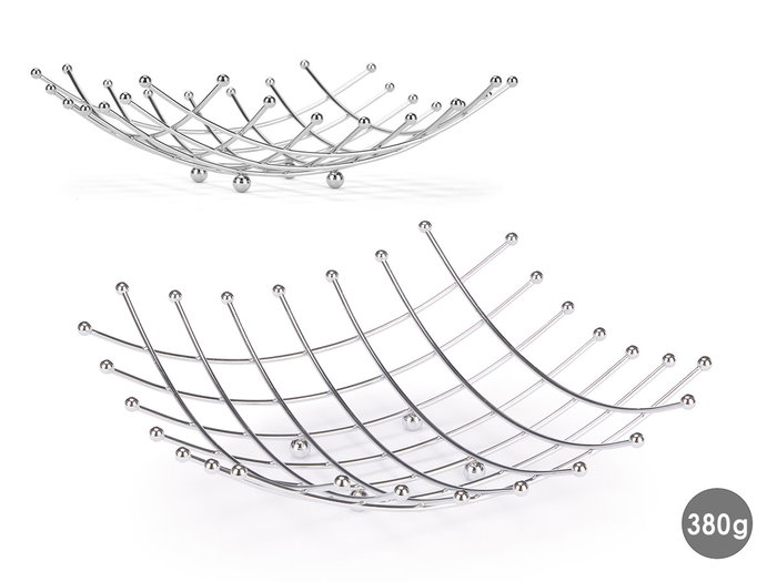Kinvara Frutero Bolas Cromado Metal 26x10x26 cm (Set de 12) Kinvara Frutero Bolas Cromado Metal 26x10x26 cm (Set de 12)
