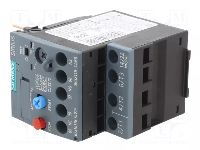 SIEMENS 3RU2116-4AB0 Relé térmico S00 (11-16A) SIEMENS 3RU2116-4AB0 Relé térmico S00 (11-16A)