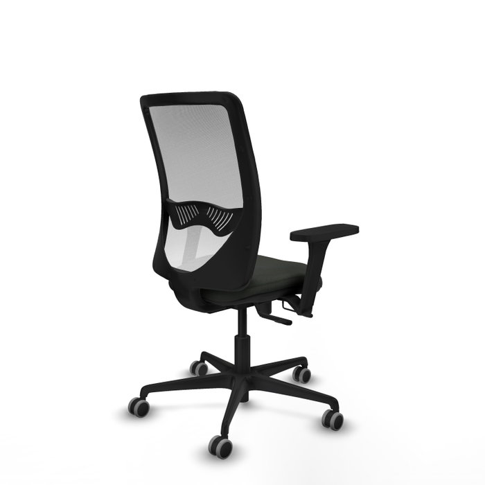 PIQUERAS Y CRESPO Silla de oficina Zulema con mecanismo Sincro/Traslack, Brazos 3D y Malla Blanca