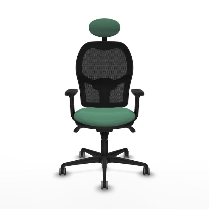 PIQUERAS Y CRESPO Silla de oficina Jorquera con mecanismo Sincro, Verde esmeralda y Negro PIQUERAS Y CRESPO Silla de oficina Jorquera con mecanismo Sincro, Verde esmeralda y Negro