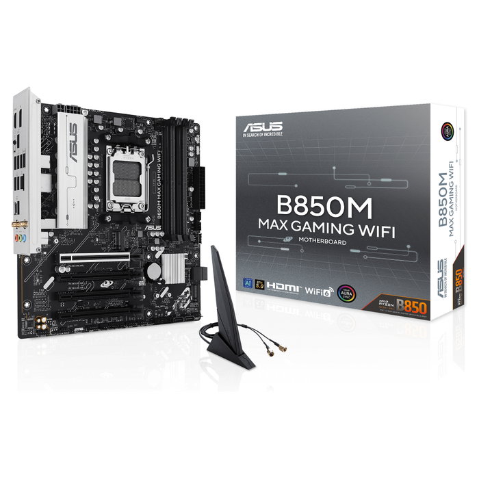ASUS B850M MAX GAMING WIFI micro ATX ASUS B850M MAX GAMING WIFI micro ATX