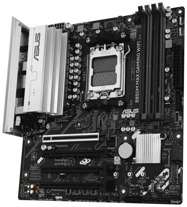 ASUS B850M MAX GAMING WIFI micro ATX con socket AM5 y DDR5