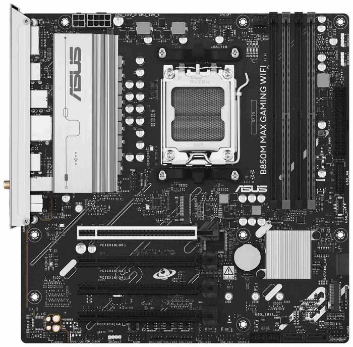 ASUS B850M MAX GAMING WIFI micro ATX con socket AM5 y DDR5