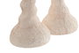 DKD Home Decor Candelabro Blanco Gres 8 x 30.5 x 8 cm (4 Unidades)