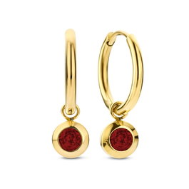 Pendientes Mujer CO88 Collection 8CE-70484 Dorado Rojo