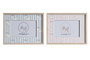DKD Home Decor Set de 6 Marcos de Fotos Patitos y Mapache de 22,5x17,5 cm