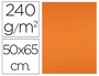 Liderpapel Cartulina 50x65 cm 240g/m2 Naranja para Dibujo y Manualidades
