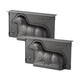 Zenker 1695520256157 Juego 2 Moldes Tarta 3D Forma Cordero Pascua 900 ml