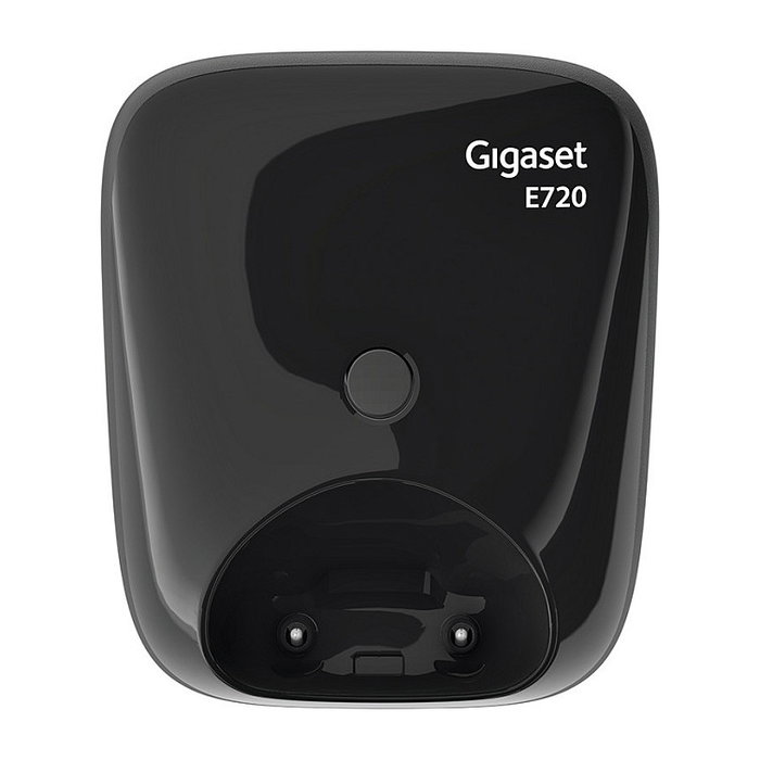 Gigaset E720 Teléfono Inalámbrico DECT/Analógico, Teléfono para Mayores, Botones Grandes Retroiluminados, Compatible con Audífonos, Negro