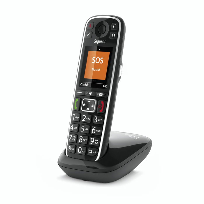 Gigaset E720 Teléfono DECT/analógico Negro