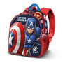 Karactermania Mochila 3D Capitán América Patriot, Mochila Preescolar con Relieve Frontal y Bolsillo Lateral, Multicolor, 26 x 11 x 31 cm