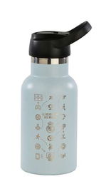 Botella Térmica Real Madrid C.F. Negro Silicona Acero Inoxidable