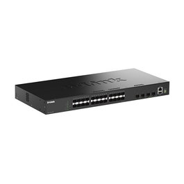 D-Link DGS-1530-28S/E Switch Gestionado L2 de 28 Puertos (24 SFP, 4 SFP+ 10G), Full Duplex, 128 Gbit/s, Montaje en Rack
