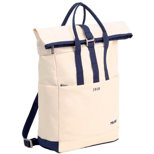 Milan Mochila Urbana C-Cierre Superior Enrrollable 10 L Serie 1918 Beige Milan Mochila Urbana C-Cierre Superior Enrrollable 10 L Serie 1918 Beige