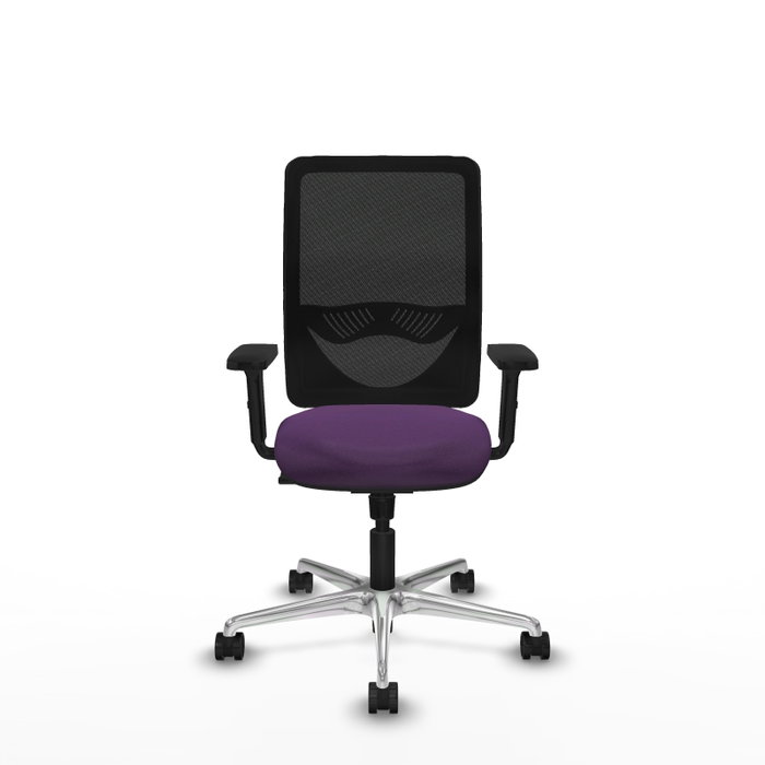 PIQUERAS Y CRESPO Silla de oficina Zulema con mecanismo Sincro, morada y negra PIQUERAS Y CRESPO Silla de oficina Zulema con mecanismo Sincro, morada y negra