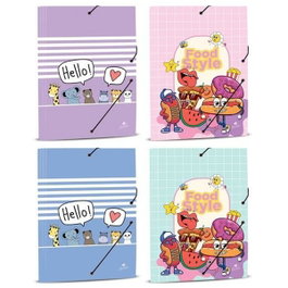 Mariola Carpeta con Gomas y Solapas Folio 34x26cm Diseños Surtidos Cole Nº3