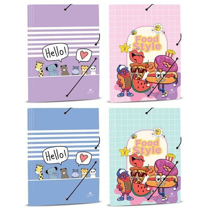 Mariola Carpeta con Gomas y Solapas Folio 34x26cm Diseños Surtidos Cole Nº3 Mariola Carpeta con Gomas y Solapas Folio 34x26cm Diseños Surtidos Cole Nº3