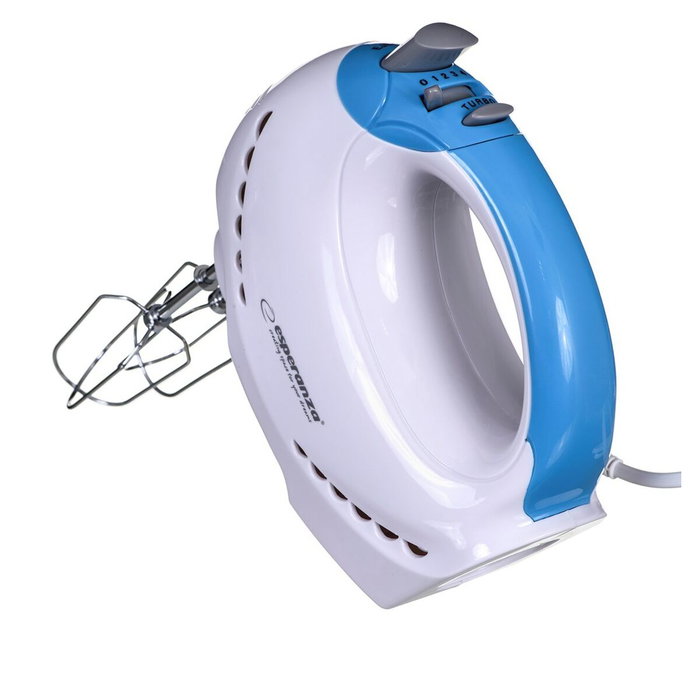 Esperanza Tiramisu EKM010 Batidora de mano blanco y azul