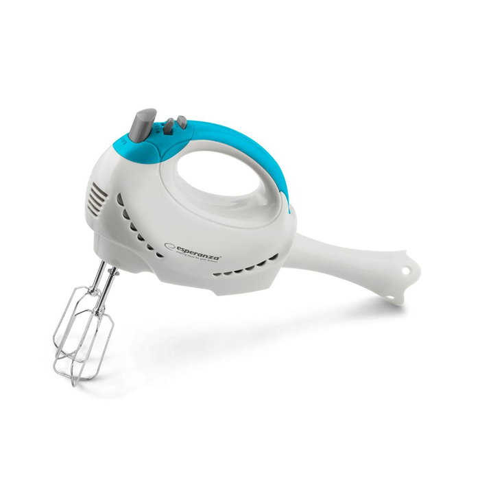 Esperanza Tiramisu EKM010 Batidora de mano blanco y azul