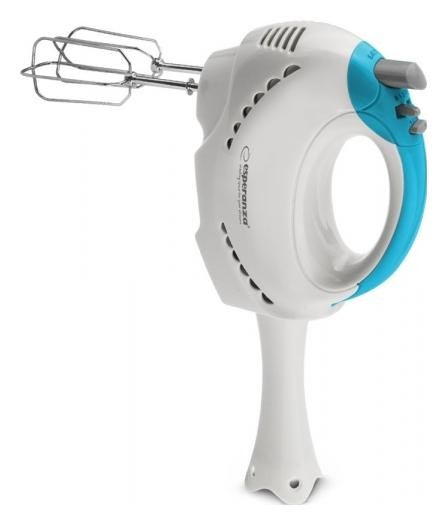 Esperanza Tiramisu EKM010 Batidora de mano blanco y azul