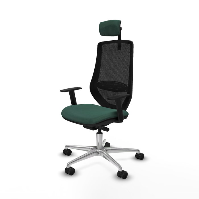 PIQUERAS Y CRESPO Silla de oficina Mardos con mecanismo Sincro/Traslack, Verde botella y Negro PIQUERAS Y CRESPO Silla de oficina Mardos con mecanismo Sincro/Traslack, Verde botella y Negro