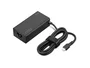 Lenovo 4X21S91187 Adaptador de Corriente AC para Portátil 65W 20V Negro, Interno, Entrada 100-240V