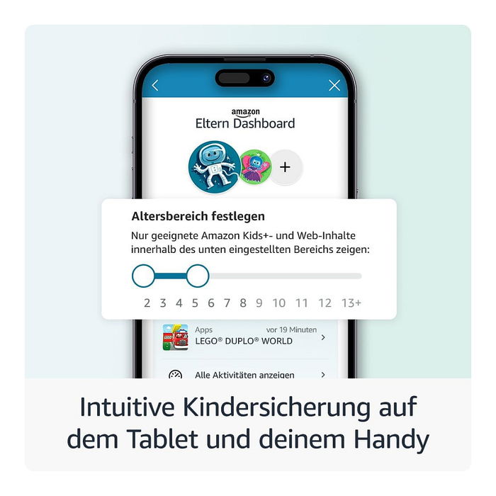 Amazon Fire HD 8 Kids Pro Tablet (2024) 8" 32GB Wi-Fi, 2 Años Garantía, Edad 3 a 7 Años, Color Azul Jungle Cat, Referencia B0CVDLJDWW