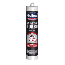 Quilosa Pega-Sella Ms Turbo Blanco 300ml Adhesivo y Sellador Sintético