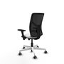 PIQUERAS Y CRESPO Silla de oficina Motilla con Mecanismo Sincro/Traslack, Brazos 3D y Ruedas para Parqué