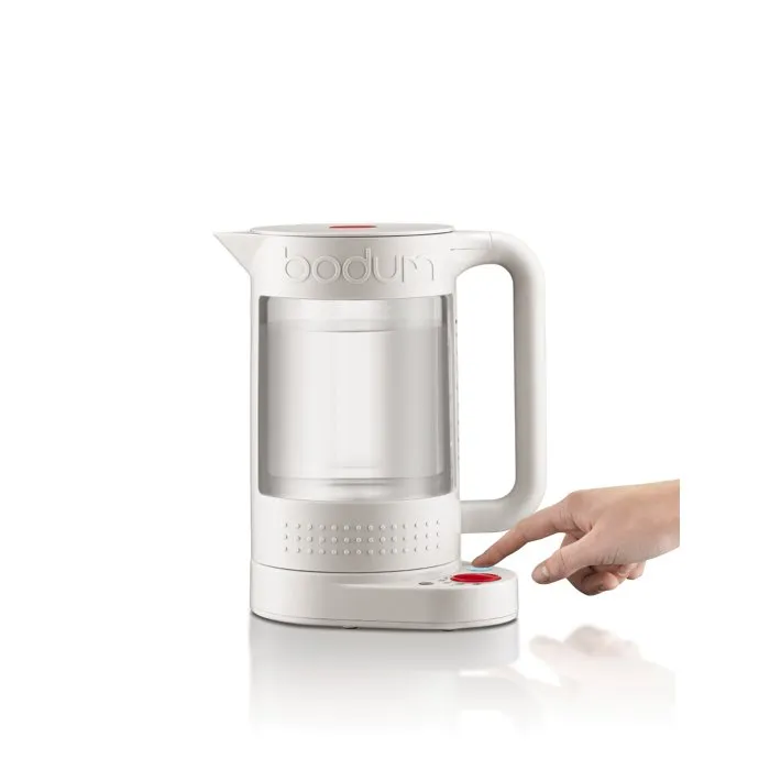 Bodum 11659 Bistro Hervidor eléctrico 1500W, 1.1L, Blanco Crema, Selector de Temperatura