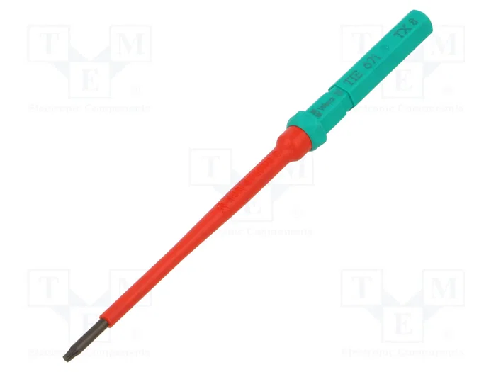 WERA Destornillador de tallo intercambiable aislado Torx® TX08 WERA Destornillador de tallo intercambiable aislado Torx® TX08