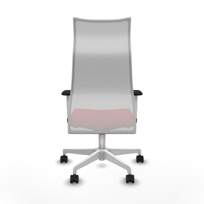 PIQUERAS Y CRESPO Sillón Albacete con mecanismo Sincro, Rojo y Blanco