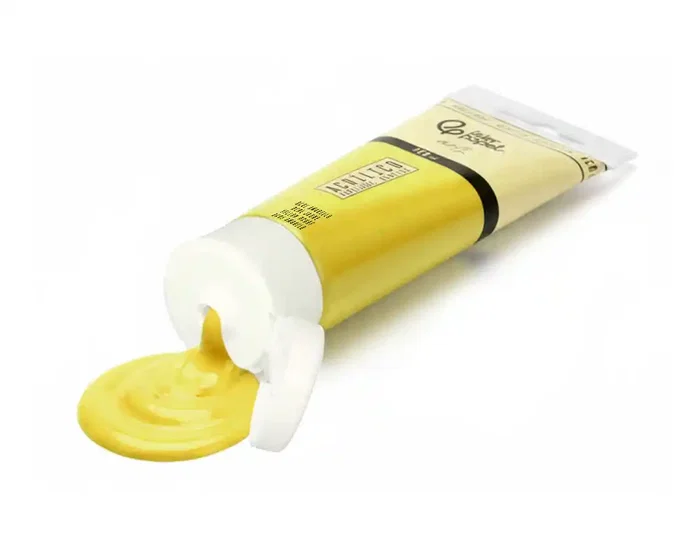 Liderpapel Pintura Acrílica Tubo 120 ml Ocre Amarillo