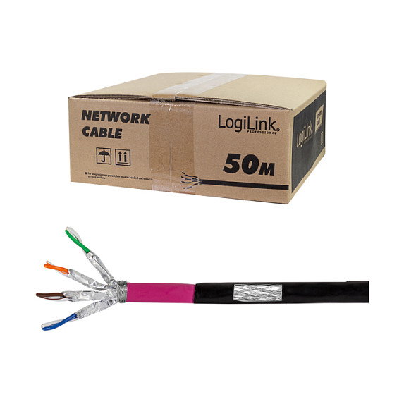 LogiLink Cable Ethernet Cat7 S/FTP AWG23 1000MHz 50m