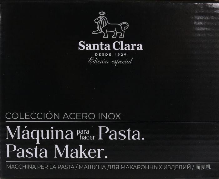 Santa Clara Máquina Para Pasta Acero 21 cm Ancho x 14 cm Alto x 17 cm Largo (4 Unidades)