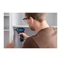 Bosch GSR 12V-35 Kit Destornillador Eléctrico Profesional a Batería 12V 3Ah, Sin Escobillas, 35 Nm, 1750 RPM, 2 Velocidades, con 2 Baterías y Cargador, Negro/Azul/Rojo