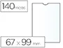 Esselte Funda Portadocumentos Plástico Transparente 140 Micras Tamaño 67x99 mm