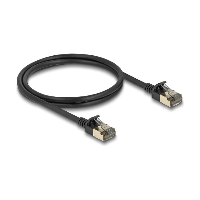DeLOCK Cable de red RJ45 Cat.8.1 Slim Pro 1 m Negro